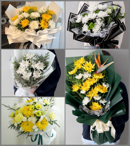 河北石家庄正定县北早现乡白事花束代送